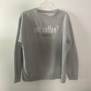 Caffeine and kilos sweater.